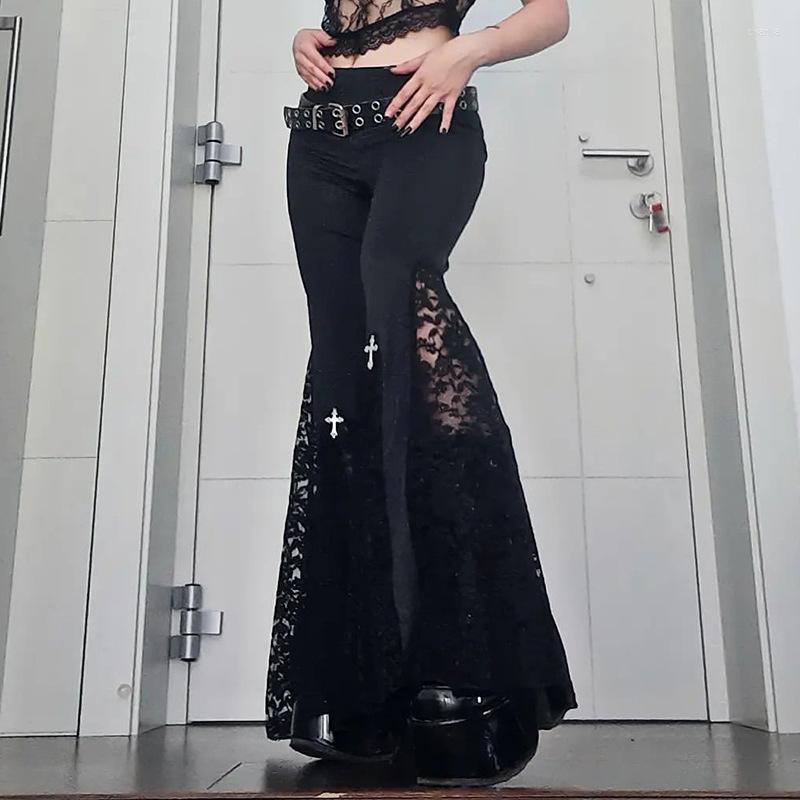 Women' Pants Spring Autumn Sexy Lace Casual Trousers Flared Korean Streetwear Women Clothing Vintage Wide Leg Basic Woman Clothes Y2k, Black
Women' Pants Spring Autumn Sexy Lace Casual Trousers Flared Korean Streetwear Women Clothing Vintage Wide Leg Basic Woman Clothes Y2k, Black