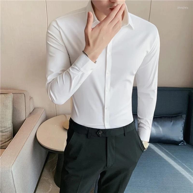 Men's Casual Shirts High Elasticity Seamless Shirt Men Slim Fit Long Sleeve Solid Color Formal Business Social Party Blouse
Men's Casual Shirts High Elasticity Seamless Shirt Men Slim Fit Long Sleeve Solid Color Formal Business Social Party Blouse