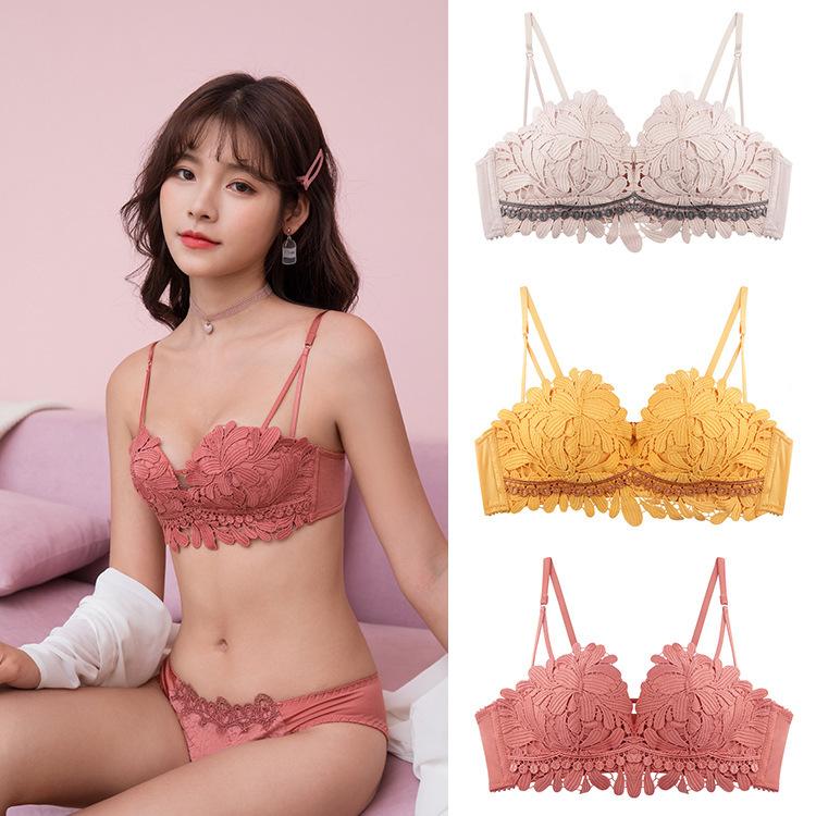 Bras Style Comfortable Beauty Back Bra Petals Gathered Small Breasts Medium Mold Cup Underwear Ladies No Steel Ring Sujetador, See chart
Bras Style Comfortable Beauty Back Bra Petals Gathered Small Breasts Medium Mold Cup Underwear Ladies No Steel Ring Sujetador, See chart