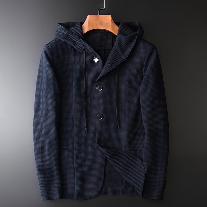 Men's Jackets Classic Hooded Mens Luxury Solid Color 3d Knitted And Coats Youth Man Business Leisure Slim Fit, Black hj-19111
Men's Jackets Classic Hooded Mens Luxury Solid Color 3d Knitted And Coats Youth Man Business Leisure Slim Fit, Black hj-19111
