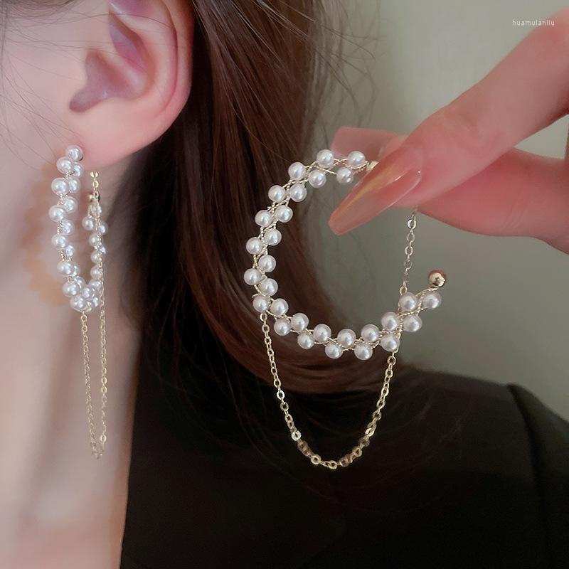 Hoop Earrings 2023 Korean Fashion Pearl For Women Girls Big Round Circle Chain Tassel Wedding Jewelry
Hoop Earrings 2023 Korean Fashion Pearl For Women Girls Big Round Circle Chain Tassel Wedding Jewelry