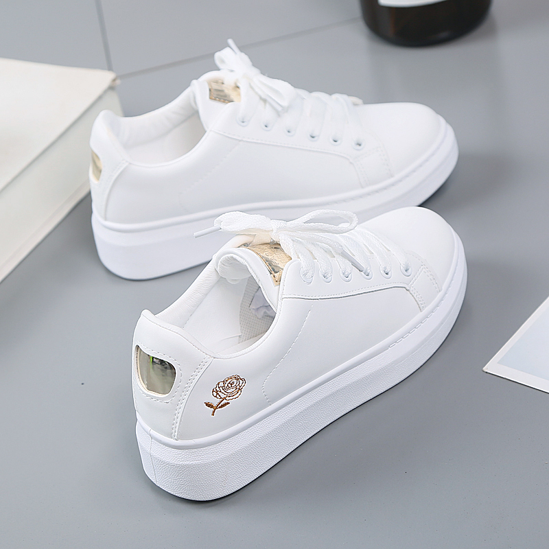 Dress Shoes Women Casual Spring Fashion Embroidered White Breathable Flower Lace-Up Sneakers 230313, Gold
Dress Shoes Women Casual Spring Fashion Embroidered White Breathable Flower Lace-Up Sneakers 230313, Gold