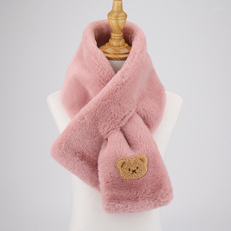 Scarves Korean Cute Cartoon Bear Faux Fur Thicken Cross Warm Shawl Female Winter Outdoor Riding Neck Protection Plush Scarf V73
Scarves Korean Cute Cartoon Bear Faux Fur Thicken Cross Warm Shawl Female Winter Outdoor Riding Neck Protection Plush Scarf V73