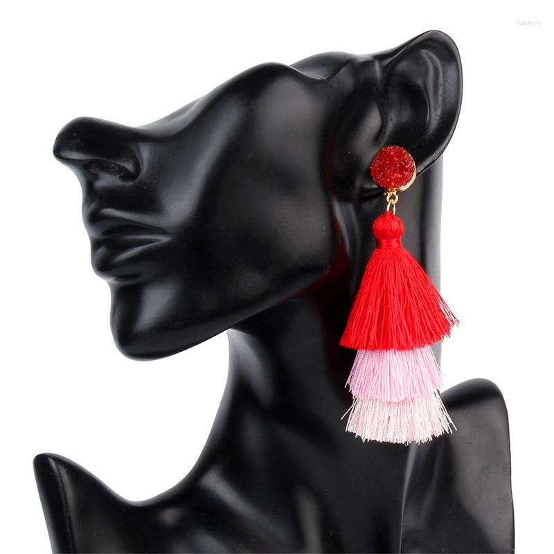 Dangle Earrings European And American Retro National Style Three-layer Tassel Temperament Art Bohemian Multi-layer Splicing
Dangle Earrings European And American Retro National Style Three-layer Tassel Temperament Art Bohemian Multi-layer Splicing
