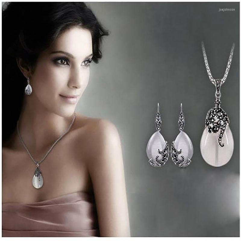 Necklace Earrings Set Elegant Real 925 Sterling Silver Jewelry For Women Female Drop Shape Pendant Wedding Anniversary Present, Picture shown
Necklace Earrings Set Elegant Real 925 Sterling Silver Jewelry For Women Female Drop Shape Pendant Wedding Anniversary Present, Picture shown
