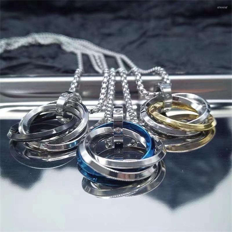Chains Three Ring Decorative Necklace Men's Fashion Light Luxury Niche Design Sense Ins Hip Hop And Women's Pendant
Chains Three Ring Decorative Necklace Men's Fashion Light Luxury Niche Design Sense Ins Hip Hop And Women's Pendant