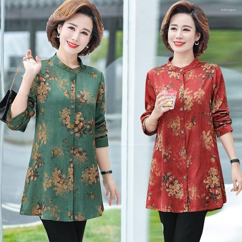 Women's Blouses Imitation Silk Round Neck Printed Blouse Fashion Casual Vintage Female Shirring Long Sleeve Button Shirt Women's, Green
Women's Blouses Imitation Silk Round Neck Printed Blouse Fashion Casual Vintage Female Shirring Long Sleeve Button Shirt Women's, Green