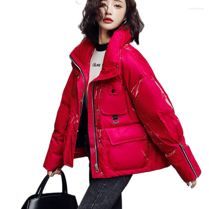 Women's Trench Coats 2023 Winter Jacket Parkas Women Glossy Down Cotton Parka Stand-up Collar Short Thick Warm Female Casual Outwea, Red
Women's Trench Coats 2023 Winter Jacket Parkas Women Glossy Down Cotton Parka Stand-up Collar Short Thick Warm Female Casual Outwea, Red
