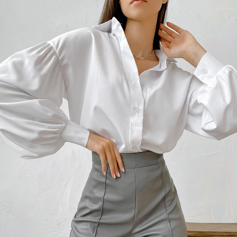 Women' Blouses Women' Office White Shirt For Women Vintage Lantern Sleeve Spring Autumn 2023 Loose Top Solid Button Lapel Shirts 24310
Women' Blouses Women' Office White Shirt For Women Vintage Lantern Sleeve Spring Autumn 2023 Loose Top Solid Button Lapel Shirts 24310