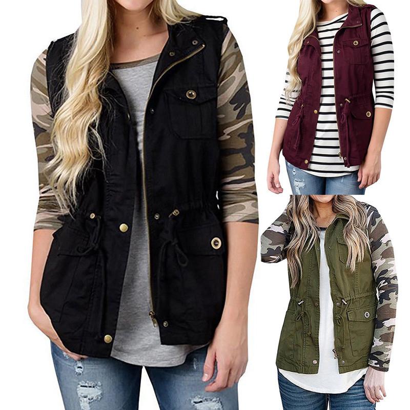 Women's Vests Women Solid Winter Sleeveless Waistcoat Jacket Blazer Vest Casaul Coat Gilet Tops BodywarmerWomen's, Army green
Women's Vests Women Solid Winter Sleeveless Waistcoat Jacket Blazer Vest Casaul Coat Gilet Tops BodywarmerWomen's, Army green