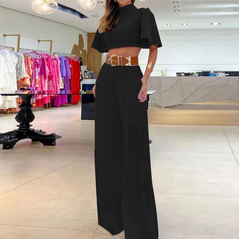 Women' Tracksuits Women Elegant Crossover Hollow Loose Outfits Casual Turtleneck Flare Sleeve Top & Wide Leg Pant Suit Fashion Solid, 01 white(no belt
Women' Tracksuits Women Elegant Crossover Hollow Loose Outfits Casual Turtleneck Flare Sleeve Top & Wide Leg Pant Suit Fashion Solid, 01 white(no belt