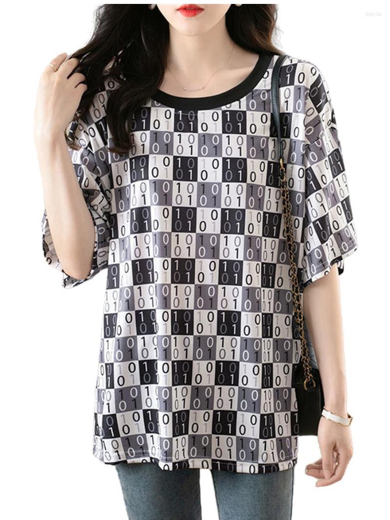 Women's Blouses 6XL Loose Women Summer Spring Shirts Lady Fashion Casual Short Sleeve O-Neck Collar Printing Comfortable Blusas Tops G2414
Women's Blouses 6XL Loose Women Summer Spring Shirts Lady Fashion Casual Short Sleeve O-Neck Collar Printing Comfortable Blusas Tops G2414