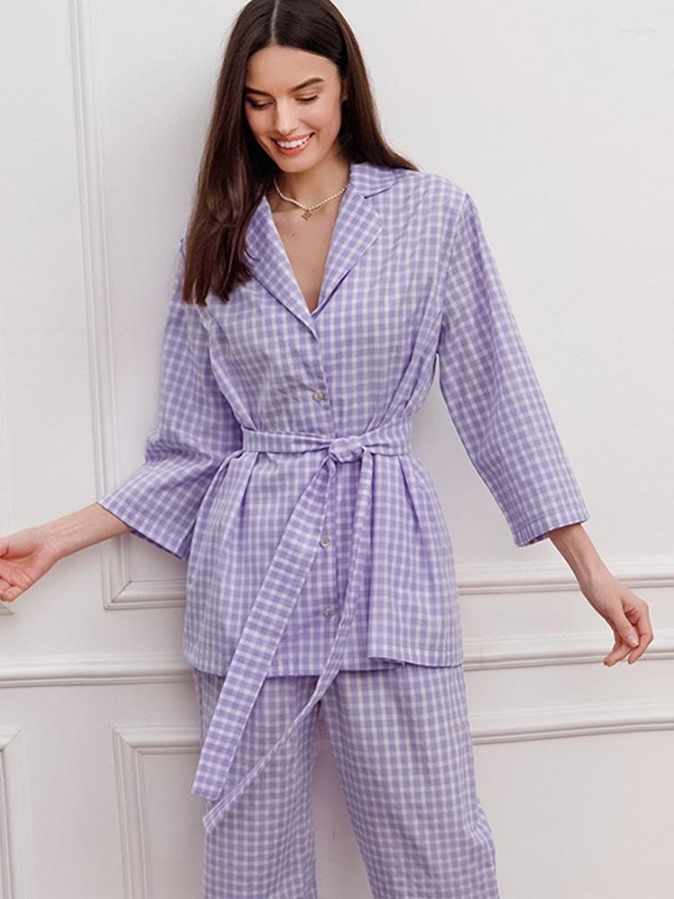 Women' Two Piece Pants Women Plaid Feather Lounge Wear Home Suit Loose Lace Up Top 2 Set Pajama Elegant Lady Homewear Outfits, Purple
Women' Two Piece Pants Women Plaid Feather Lounge Wear Home Suit Loose Lace Up Top 2 Set Pajama Elegant Lady Homewear Outfits, Purple
