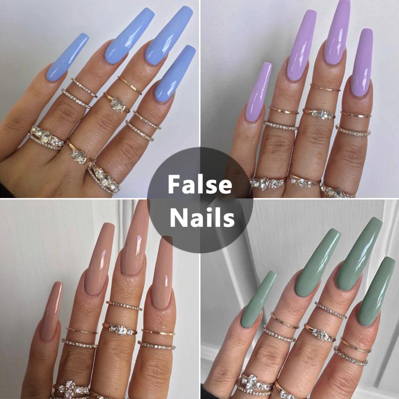 False Nails 24pcs/set Long Ballerina Colorful Pretty Solid Color Nail Art Reusable Fake Manicure Press On Accessories, Mj-1537
False Nails 24pcs/set Long Ballerina Colorful Pretty Solid Color Nail Art Reusable Fake Manicure Press On Accessories, Mj-1537