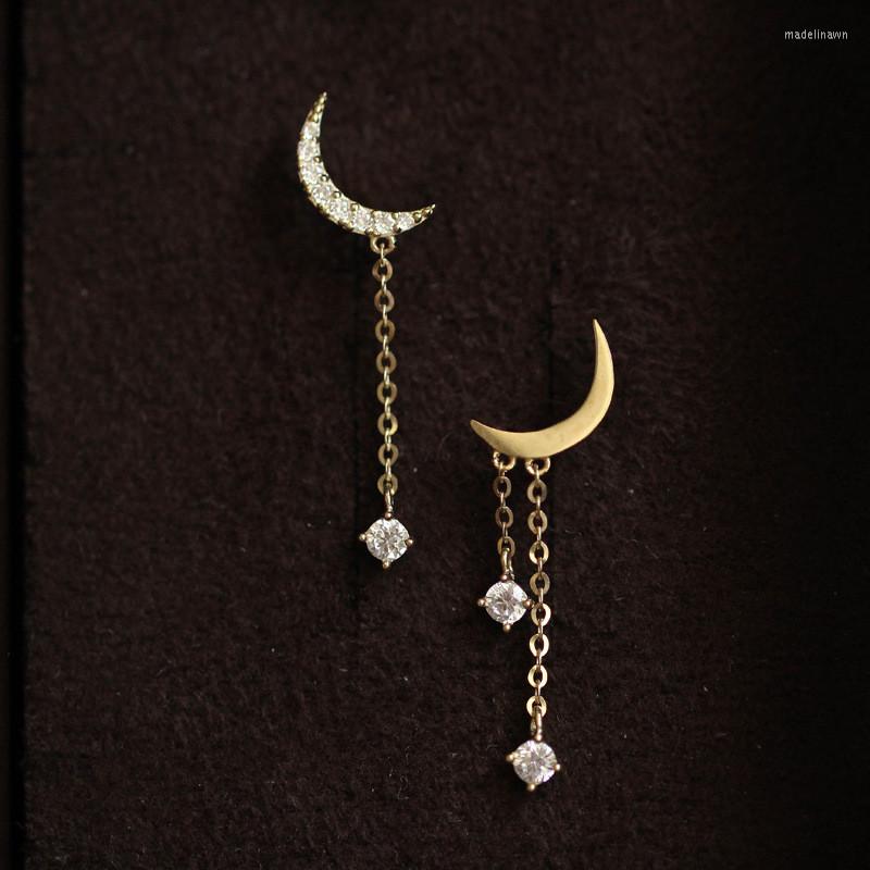 Stud Earrings 925 Sterling Silver 14k Gold Plating Bohemian Classic Moon Crystal Tassel Women Simple Wedding Jewelry Accessories
Stud Earrings 925 Sterling Silver 14k Gold Plating Bohemian Classic Moon Crystal Tassel Women Simple Wedding Jewelry Accessories