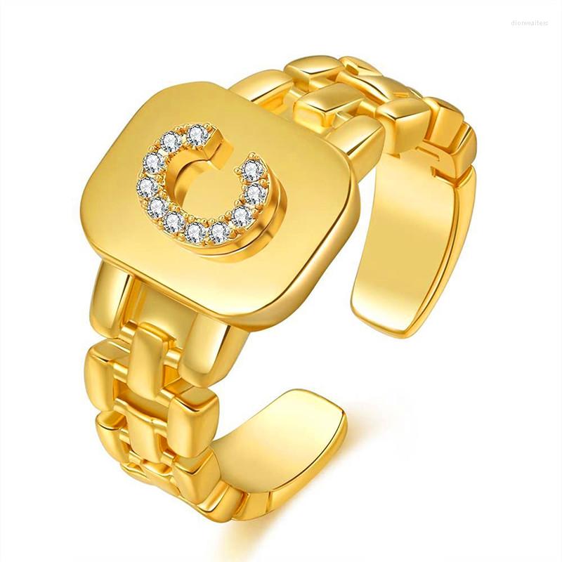 Wedding Rings Luxury Simple A-Z Letter Crystal Bridal One Ring Yellow Gold Color Band Jewelry Promise Love Engagement For Women
Wedding Rings Luxury Simple A-Z Letter Crystal Bridal One Ring Yellow Gold Color Band Jewelry Promise Love Engagement For Women
