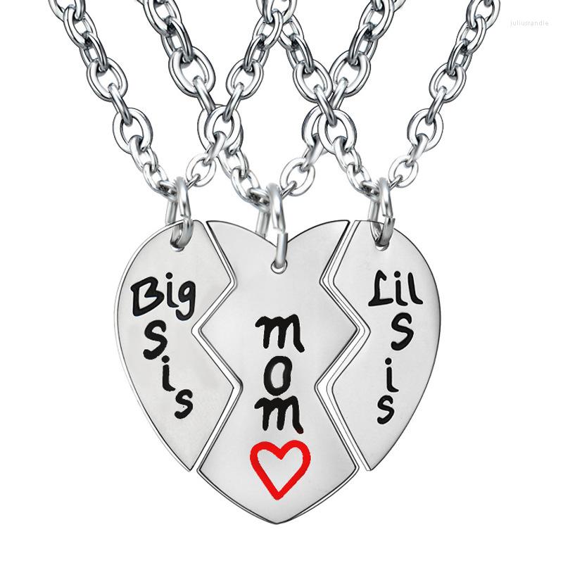 Pendant Necklaces 3Pcs/Set Stainless Steel Mom Sister Necklace For Women Broken Heart Puzzle Sisters Family Female Jewelry Gifts
Pendant Necklaces 3Pcs/Set Stainless Steel Mom Sister Necklace For Women Broken Heart Puzzle Sisters Family Female Jewelry Gifts