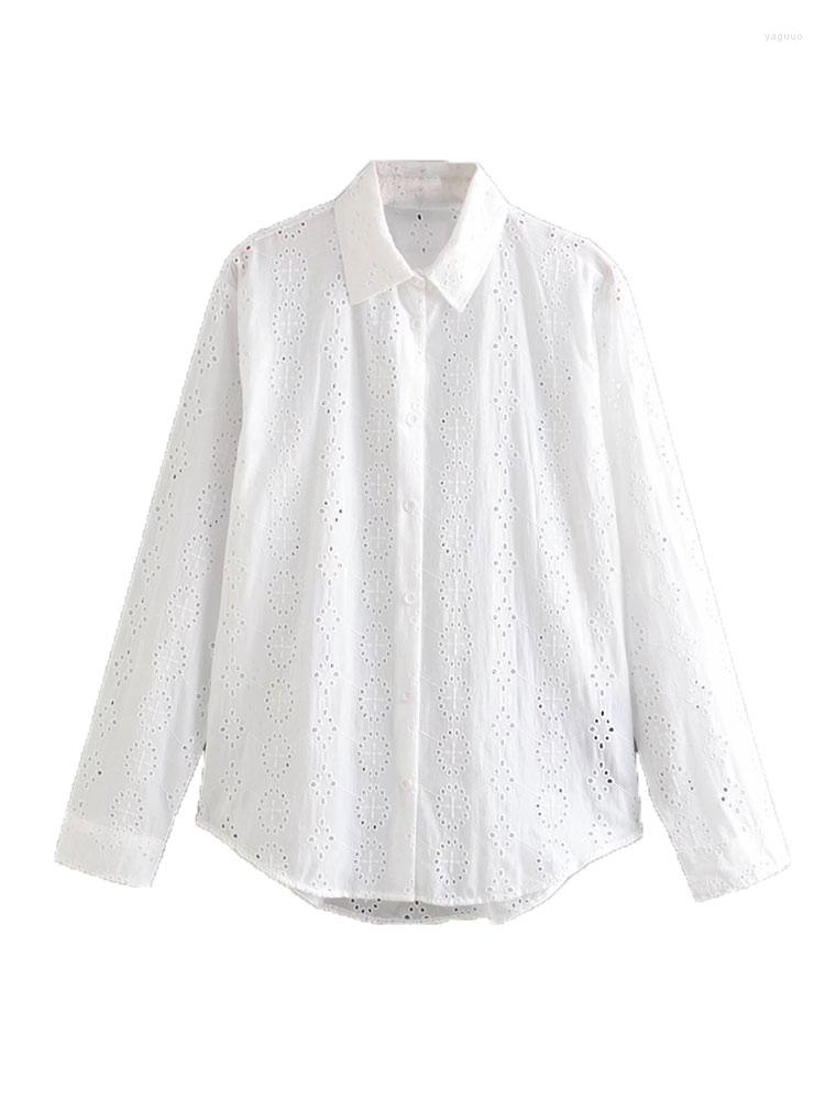Women's Blouses Nlzgmsj ZBZA Women Fashion Hollow Out Embroidery Loose White Blouse Vintage Long Sleeve Button-up Female Shirts Chic Top, Picture shown
Women's Blouses Nlzgmsj ZBZA Women Fashion Hollow Out Embroidery Loose White Blouse Vintage Long Sleeve Button-up Female Shirts Chic Top, Picture shown