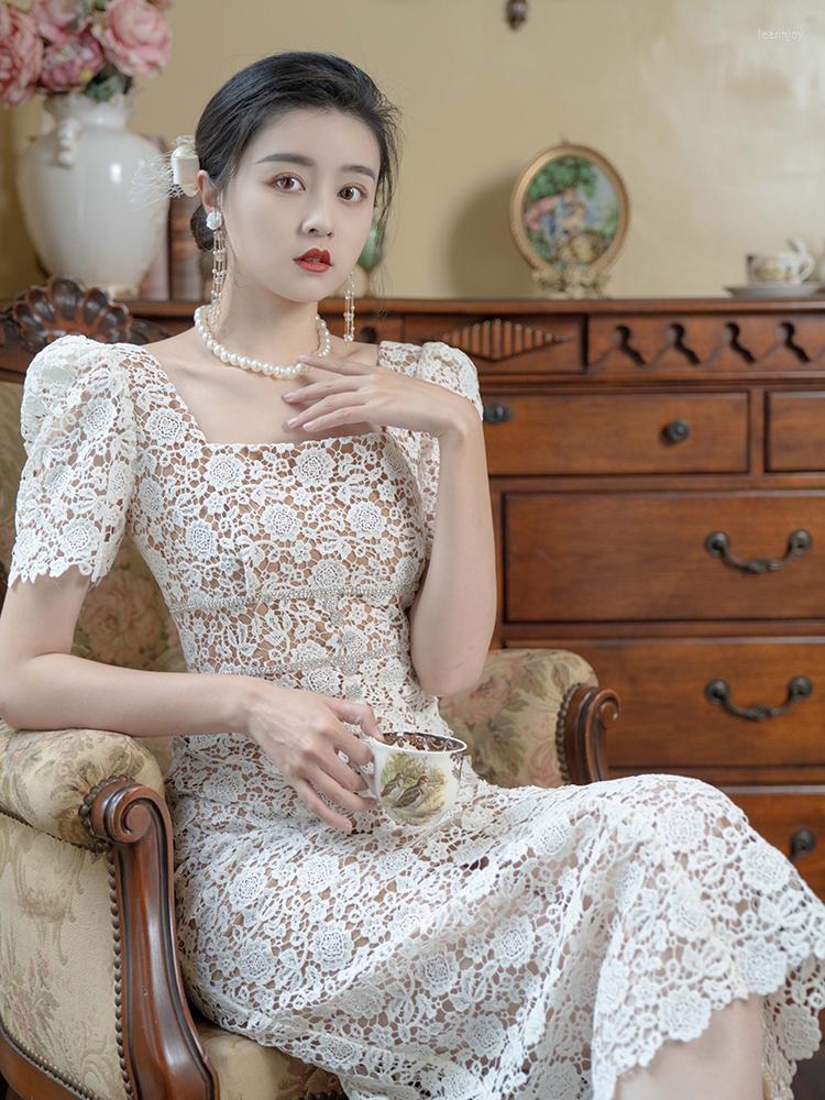 Party Dresses Female Summer White Romantic Sweet Lace Dress Fairy Square Neck Slim Fit Elegant Evening Long Vestidos Robe Femme, Photo color
Party Dresses Female Summer White Romantic Sweet Lace Dress Fairy Square Neck Slim Fit Elegant Evening Long Vestidos Robe Femme, Photo color
