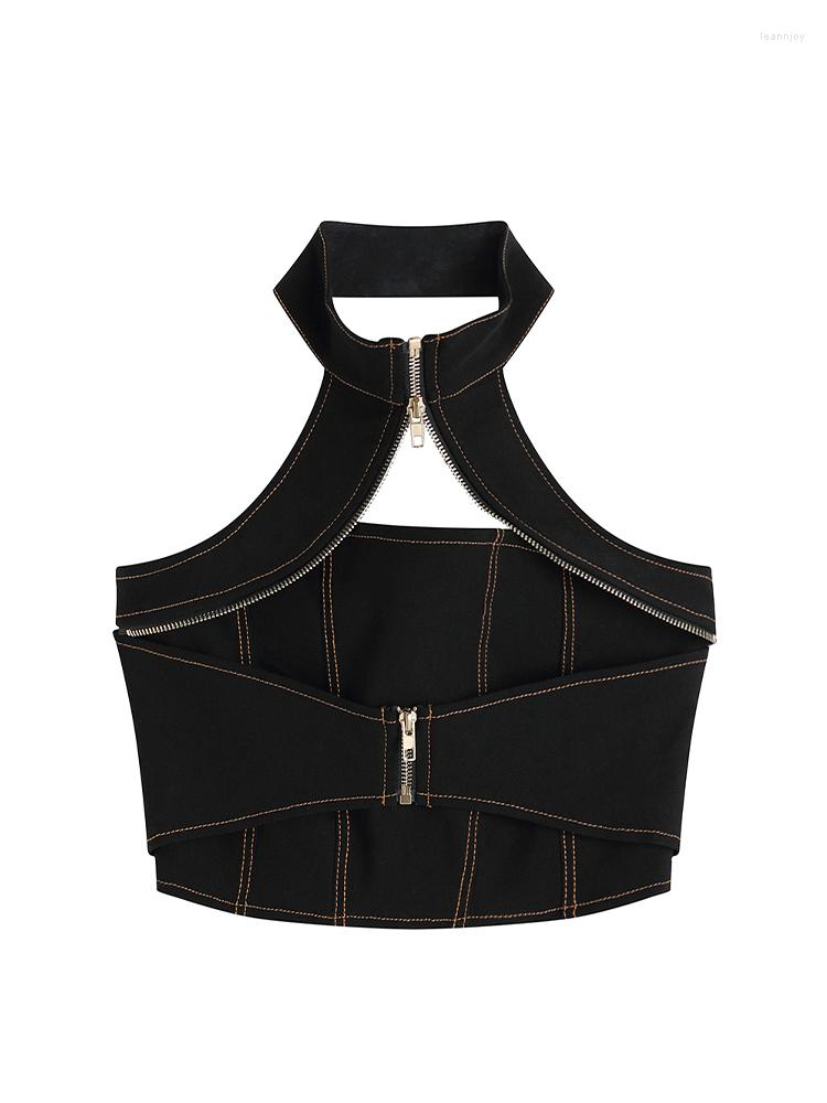 Women' Tanks 2023 Spring Women Solid Color Halter Design Denim Vest Short Hollow Out Fashion Crop Tops American Style Streetwear Clubwear, Black
Women' Tanks 2023 Spring Women Solid Color Halter Design Denim Vest Short Hollow Out Fashion Crop Tops American Style Streetwear Clubwear, Black
