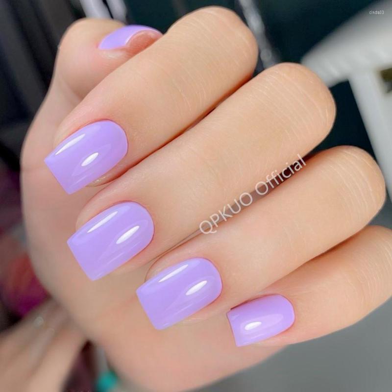 False Nails 24Pcs Short Square Fake Nail With Jelly Glue Shiny Taro Purple Artificial Press On DIY Finger Tip Manicure Tool, Bs
False Nails 24Pcs Short Square Fake Nail With Jelly Glue Shiny Taro Purple Artificial Press On DIY Finger Tip Manicure Tool, Bs