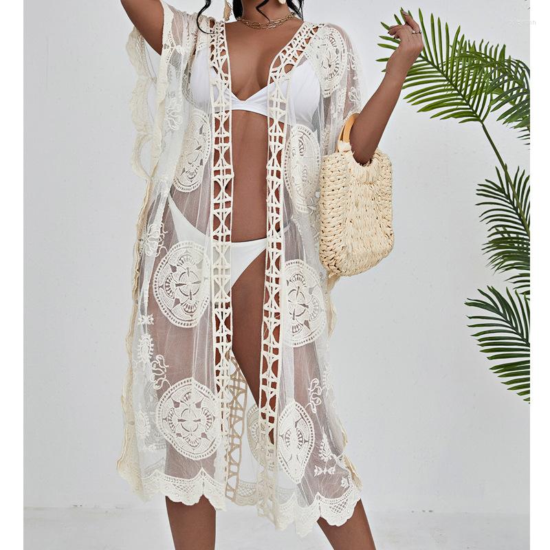 Women's Swimwear Sexy Mesh Bikini Cover-up Geometric Print Swimsuit Jacket Hollow Lace Splicing Cardigan Long Paragraph Beach, Apricot
Women's Swimwear Sexy Mesh Bikini Cover-up Geometric Print Swimsuit Jacket Hollow Lace Splicing Cardigan Long Paragraph Beach, Apricot