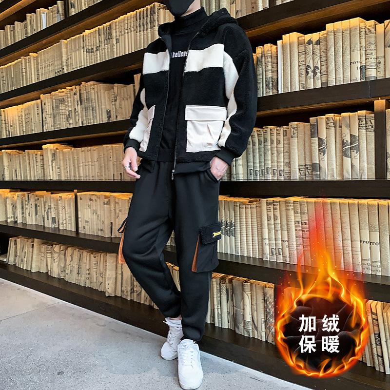 Men's Tracksuits Men With Velvet Suit Of Fund 2023 Autumn Winters Is Fashionable Long Sleeve Hooded Jacket Pants Two-piece Outfit, See chart
Men's Tracksuits Men With Velvet Suit Of Fund 2023 Autumn Winters Is Fashionable Long Sleeve Hooded Jacket Pants Two-piece Outfit, See chart