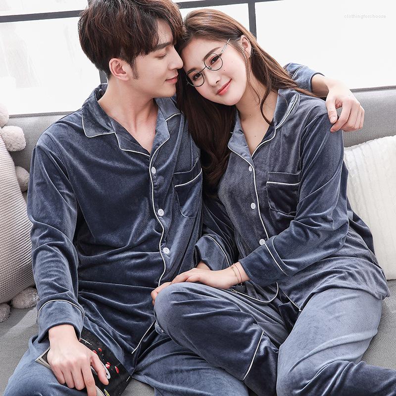 Women's Sleepwear Couple Winter Warm Pajamas Women Men Velvet Long Sleeve Pants Home Ladies Velour Night Pyjamas Set
Women's Sleepwear Couple Winter Warm Pajamas Women Men Velvet Long Sleeve Pants Home Ladies Velour Night Pyjamas Set