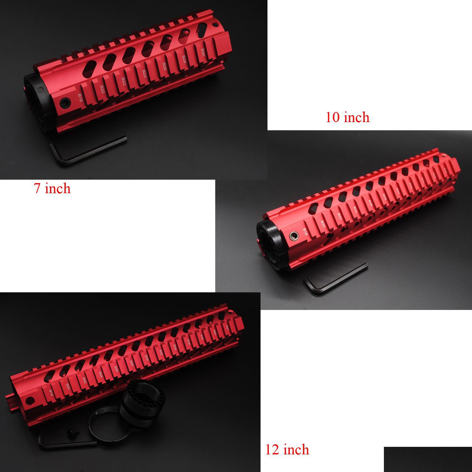 Others Tactical Accessories Chinese Red 7 10 12 Length Quad Rail Handguard Fit 223 / 5 56 Rifle Picatinny Mount System Drop Delivery Dhwfp
Others Tactical Accessories Chinese Red 7 10 12 Length Quad Rail Handguard Fit 223 / 5 56 Rifle Picatinny Mount System Drop Delivery Dhwfp