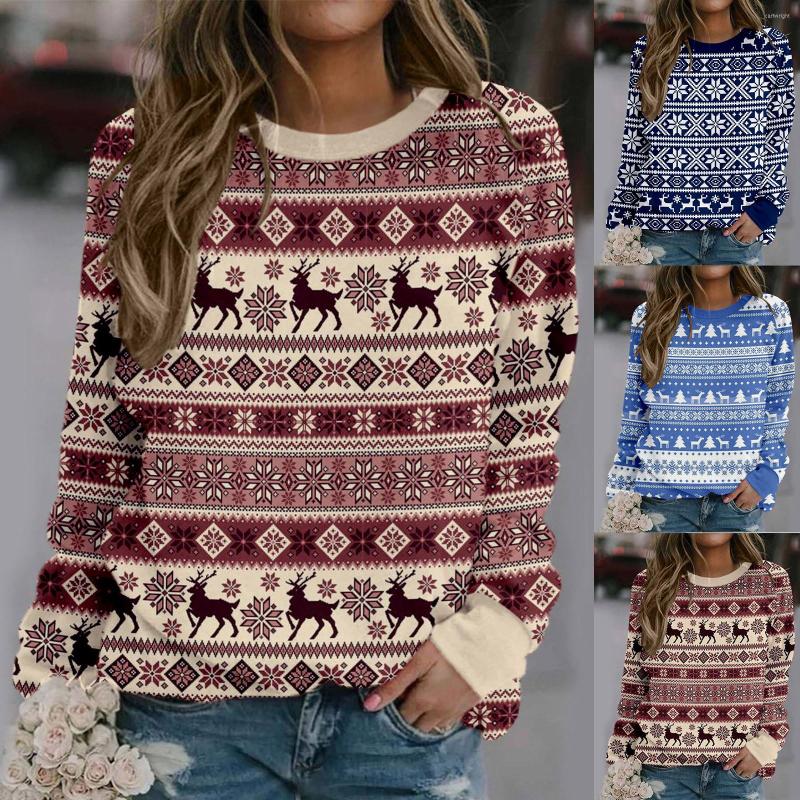 Women's Sweaters Women's Christmas Print Long-sleeved Sweatshirt Casual Blouse Pullover Knitting Sweater Top Jumper, Red
Women's Sweaters Women's Christmas Print Long-sleeved Sweatshirt Casual Blouse Pullover Knitting Sweater Top Jumper, Red