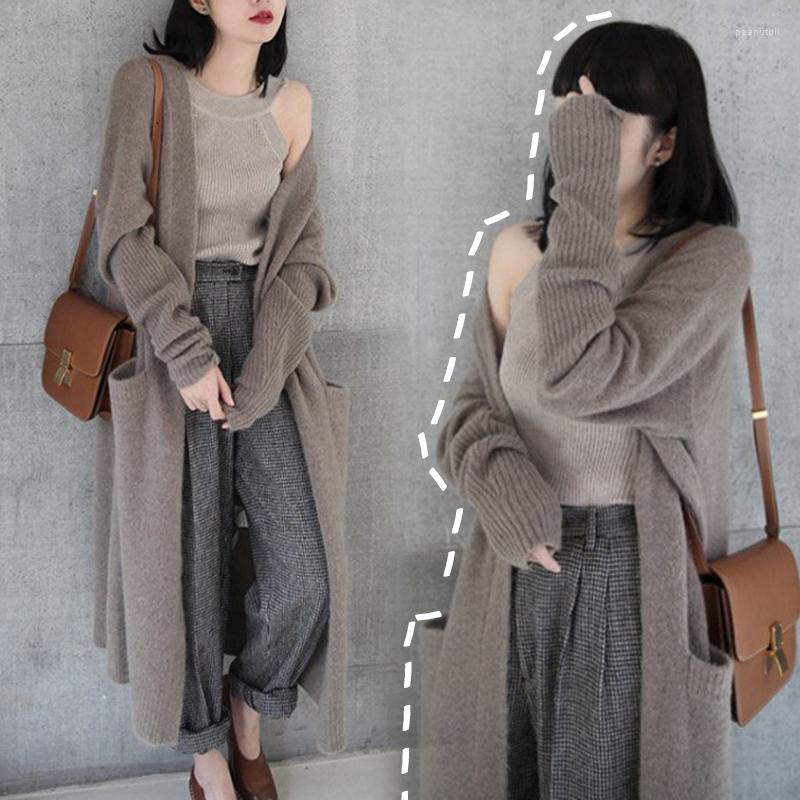 Women's Knits Women Minimalism Autumn Winter Fashion Knitted Coat Solid Color Pocket Cardigan Female Elegant Tops, 01 black
Women's Knits Women Minimalism Autumn Winter Fashion Knitted Coat Solid Color Pocket Cardigan Female Elegant Tops, 01 black
