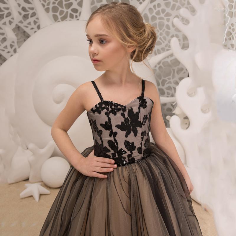 Girl Dresses Black Flower For Weddings Ball Gown Spaghetti Straps Tulle Appliques Long First Communion Little, Orange
Girl Dresses Black Flower For Weddings Ball Gown Spaghetti Straps Tulle Appliques Long First Communion Little, Orange