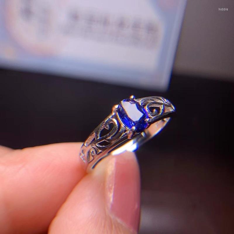 Cluster Rings 925 Sterling Silver Simple Elegant Flower Ring With Natural Precious Gemstone Blue Sapphire Fine Jewelry For Women
Cluster Rings 925 Sterling Silver Simple Elegant Flower Ring With Natural Precious Gemstone Blue Sapphire Fine Jewelry For Women