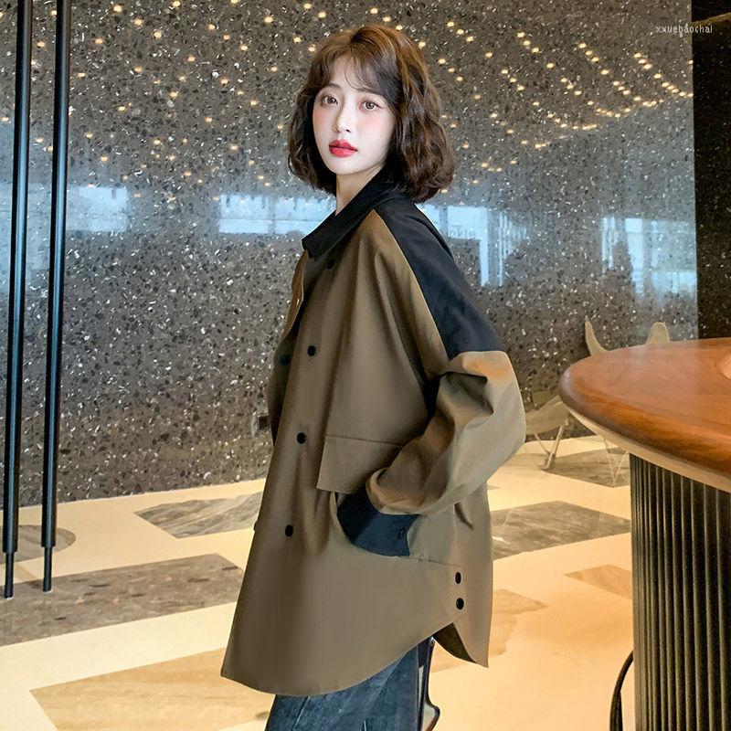 Women's Trench Coats 2023 Spring Autumn Fashion Coat Women Korean Loose Casual Long Sleeve Short Female Overcoat Femme Windbreaker, Khaki
Women's Trench Coats 2023 Spring Autumn Fashion Coat Women Korean Loose Casual Long Sleeve Short Female Overcoat Femme Windbreaker, Khaki