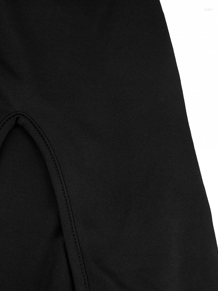 Casual Dresses Black Slit Cutout Slim Bodycon Dress Night Club Party Outfits For Women Sexy Mini Vestidos Clubwear Summer 2023
