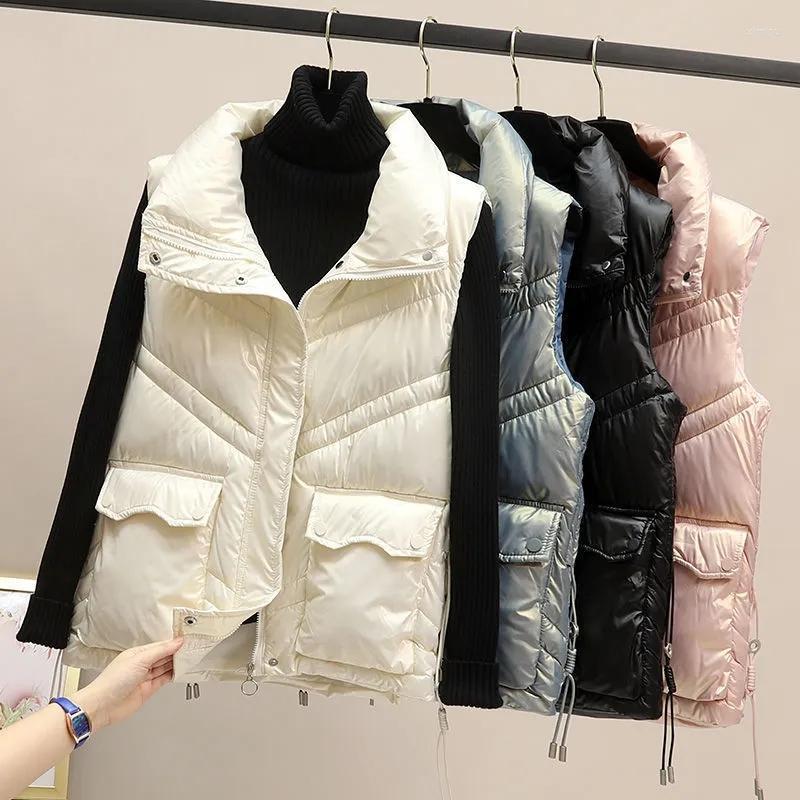 Women's Vests Autumn Winter Vest Women Parkas 2023 Short Down Cotton Jacket Female Loose Sleeveless Warm Waistcoat Jackets, Black
Women's Vests Autumn Winter Vest Women Parkas 2023 Short Down Cotton Jacket Female Loose Sleeveless Warm Waistcoat Jackets, Black