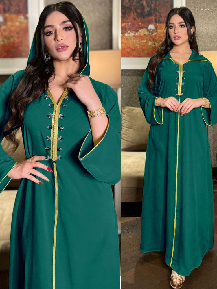 Ethnic Clothing Dubai Abaya Maxi Dress Jalabiya Fashion Muslim Women Diamond Hooded Robe Djellaba Morocco Kaftan Turkey Islam Arab Clothes
Ethnic Clothing Dubai Abaya Maxi Dress Jalabiya Fashion Muslim Women Diamond Hooded Robe Djellaba Morocco Kaftan Turkey Islam Arab Clothes