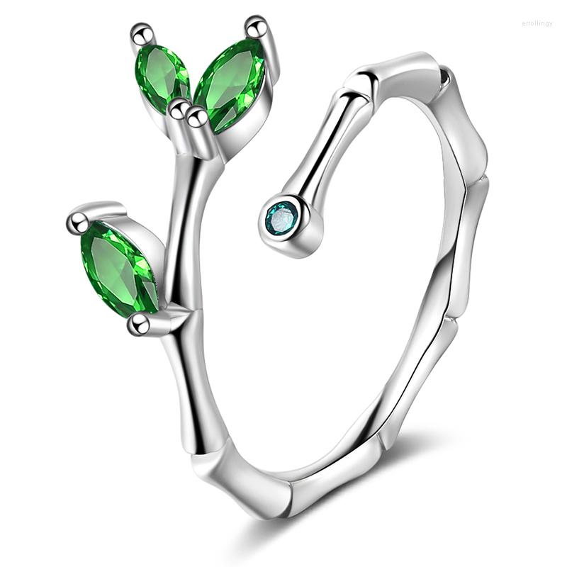 Wedding Rings Green Bamboo Leaves Cubic Zirconia Silver Color Adjustable Ring For Women Korean Fashion Design Accessories
Wedding Rings Green Bamboo Leaves Cubic Zirconia Silver Color Adjustable Ring For Women Korean Fashion Design Accessories