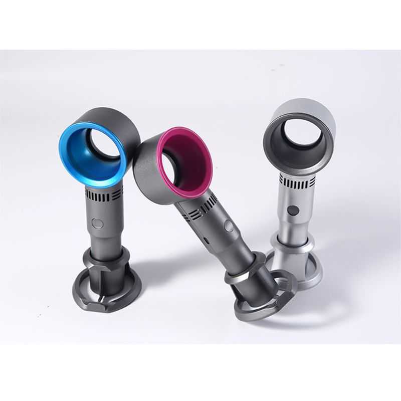 Electric Fans Mini Portable Handheld Bladeless USB Rechargeable Leafless Cooling Cooler with 3 Speed Level Home Office Outdoor Y2303