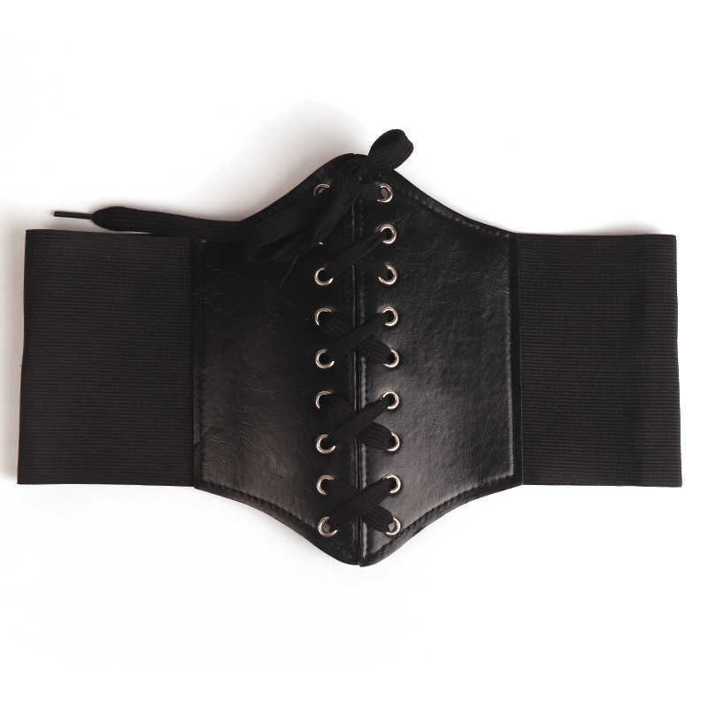 Waist Chain Belts Buckles Men's Women's Plastic waist lace up women's super wide fashion Korean court waist cover women's decorative elastic wide belt, Black
Waist Chain Belts Buckles Men's Women's Plastic waist lace up women's super wide fashion Korean court waist cover women's decorative elastic wide belt, Black