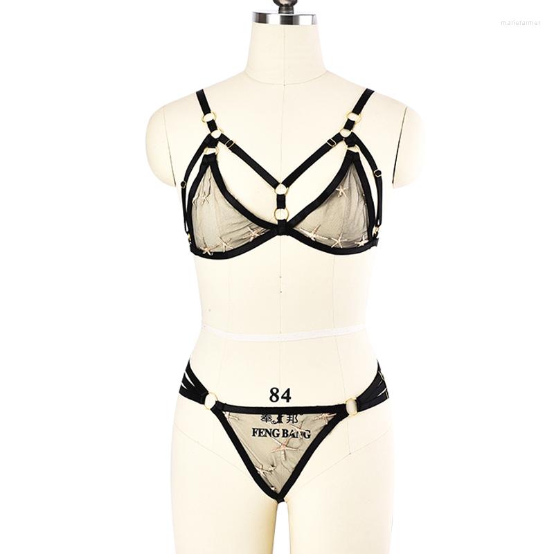 Garters JLX.HARNESS Sexy Lace Flower Mesh Body Harness Belt Punk Lingerie Bondage Cage & Embroidery G-string Briefs Panties, L0062
Garters JLX.HARNESS Sexy Lace Flower Mesh Body Harness Belt Punk Lingerie Bondage Cage & Embroidery G-string Briefs Panties, L0062