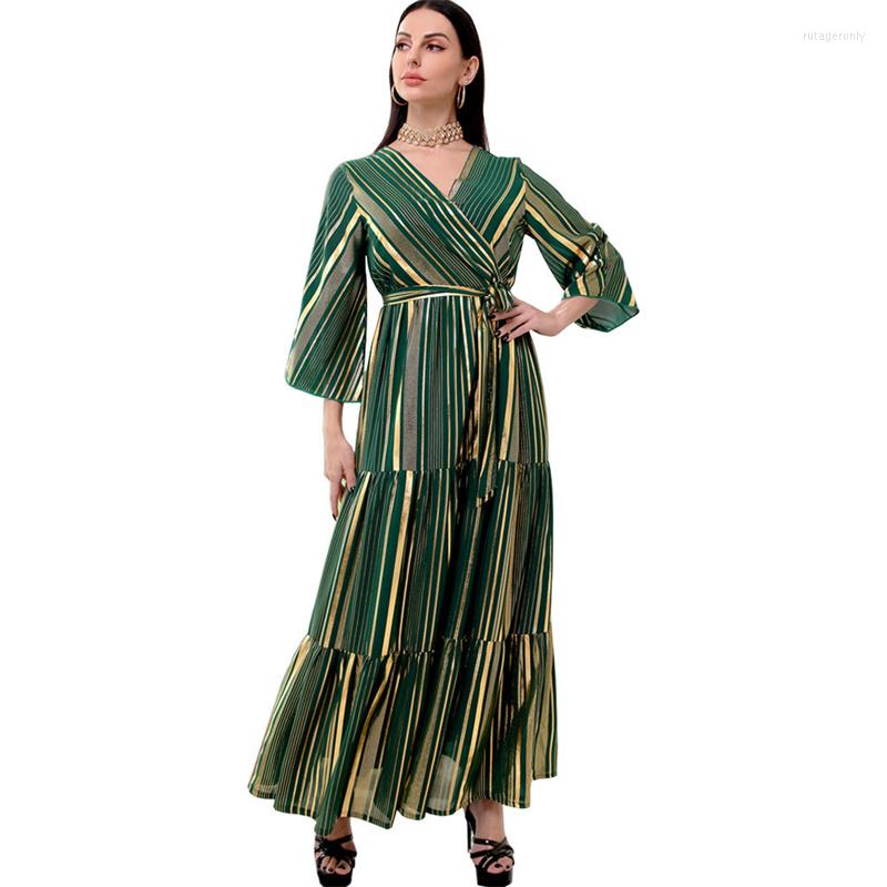 Ethnic Clothing Women Muslim Plus Size Abaya Satin Party Kaftan Fashion Sequins Evening Striped Dubai Turkey Islam Maxi Robe V Neck Modest
Ethnic Clothing Women Muslim Plus Size Abaya Satin Party Kaftan Fashion Sequins Evening Striped Dubai Turkey Islam Maxi Robe V Neck Modest