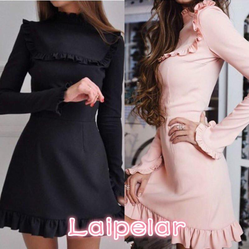Casual Dresses Laipelar Spring Fashion Women Sweet Butterfly Sleeve Turtleneck Long Dress Ruffles Vintage Vestidos, Black
Casual Dresses Laipelar Spring Fashion Women Sweet Butterfly Sleeve Turtleneck Long Dress Ruffles Vintage Vestidos, Black