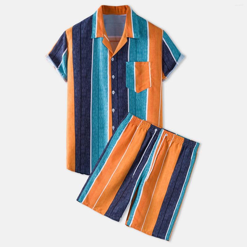 Men's Tracksuits Men Striped Printing Sets Streetwear Lapel Short Sleeve Shirt Breathable Beach Shorts 2023 Casual Mens Hawaiian Suits 2, Orange
Men's Tracksuits Men Striped Printing Sets Streetwear Lapel Short Sleeve Shirt Breathable Beach Shorts 2023 Casual Mens Hawaiian Suits 2, Orange