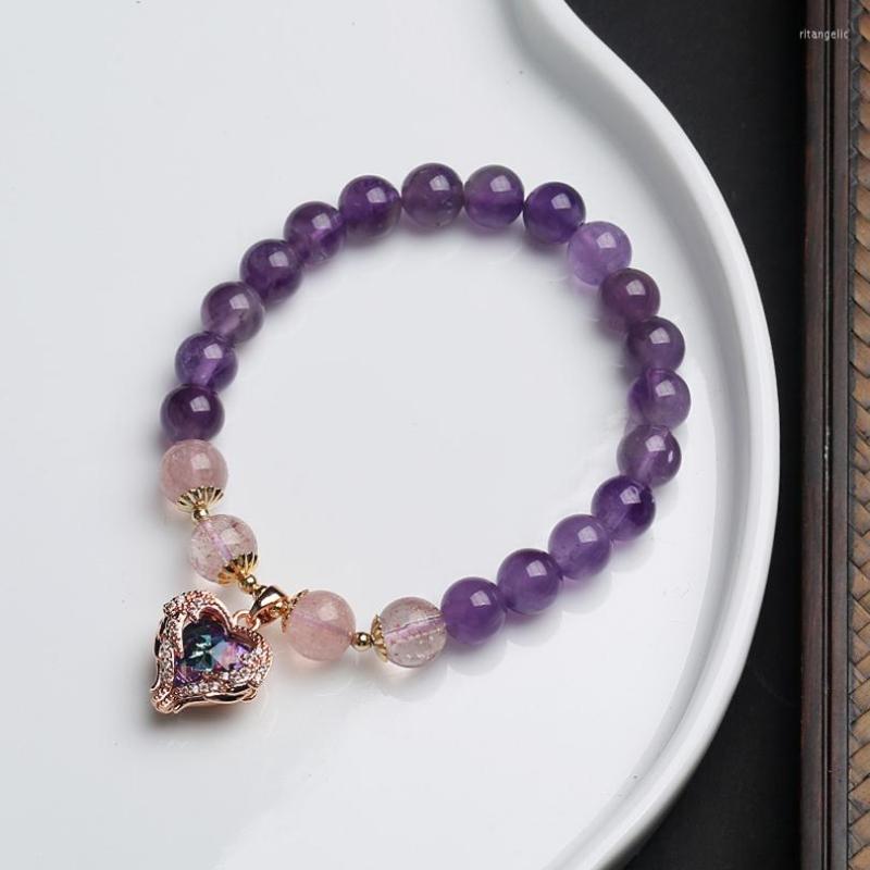 Charm Bracelets Natural Amethyst Strawberry Crystal Bracelet Women On Hand Chain Bangles Jewelry Aesthetic Fashion Female Now
Charm Bracelets Natural Amethyst Strawberry Crystal Bracelet Women On Hand Chain Bangles Jewelry Aesthetic Fashion Female Now