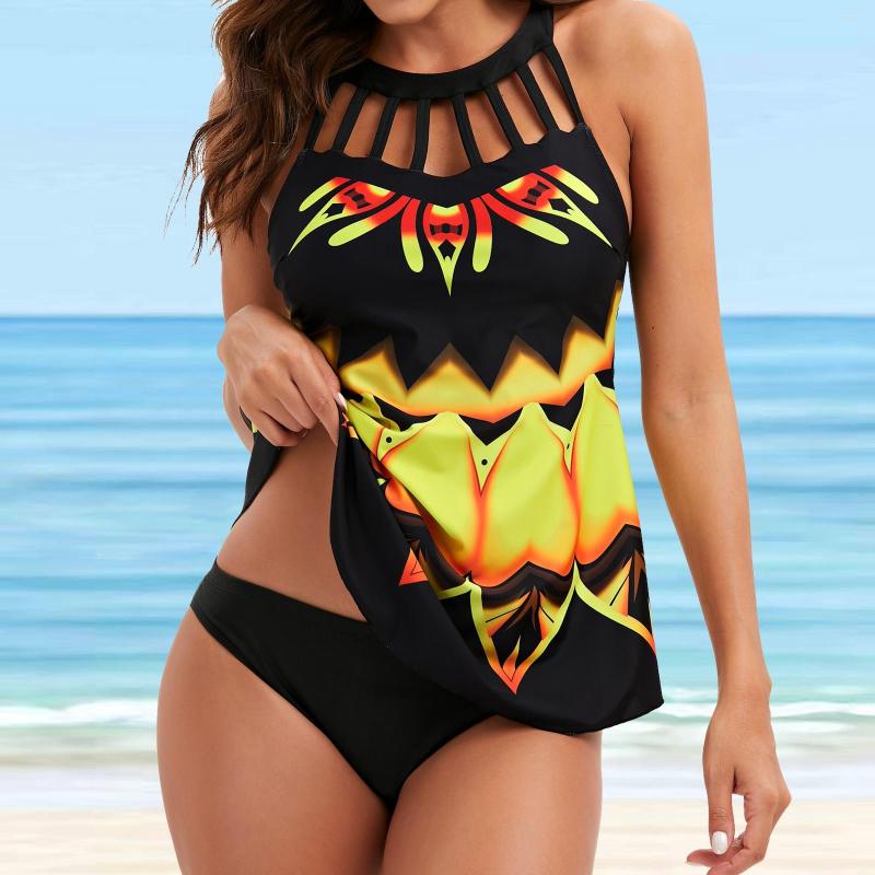 Women' Swimwear Sexy Bikini Women Swimsuit Push Up Beachwear Slim Cross Print Bathing Suit Woman Swimsuits Two Piece Tankini Swimdress, Yellow
Women' Swimwear Sexy Bikini Women Swimsuit Push Up Beachwear Slim Cross Print Bathing Suit Woman Swimsuits Two Piece Tankini Swimdress, Yellow