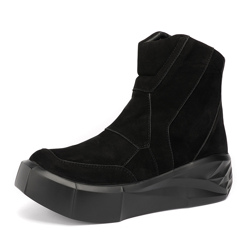 Retro Man Zip Boot Genuine Leather Matte Men Chunky Boots Vintage Men's Performance Shoes, Black
Retro Man Zip Boot Genuine Leather Matte Men Chunky Boots Vintage Men's Performance Shoes, Black