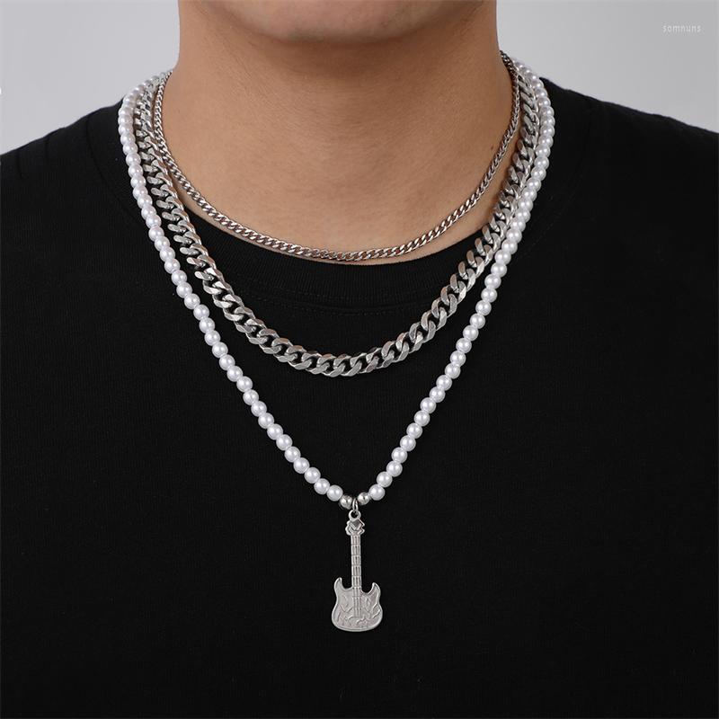 Pendant Necklaces WeSparking EMO Three Layers Chains Stainless Steel Necklace Guitar For Men Women 2023 Trend
Pendant Necklaces WeSparking EMO Three Layers Chains Stainless Steel Necklace Guitar For Men Women 2023 Trend