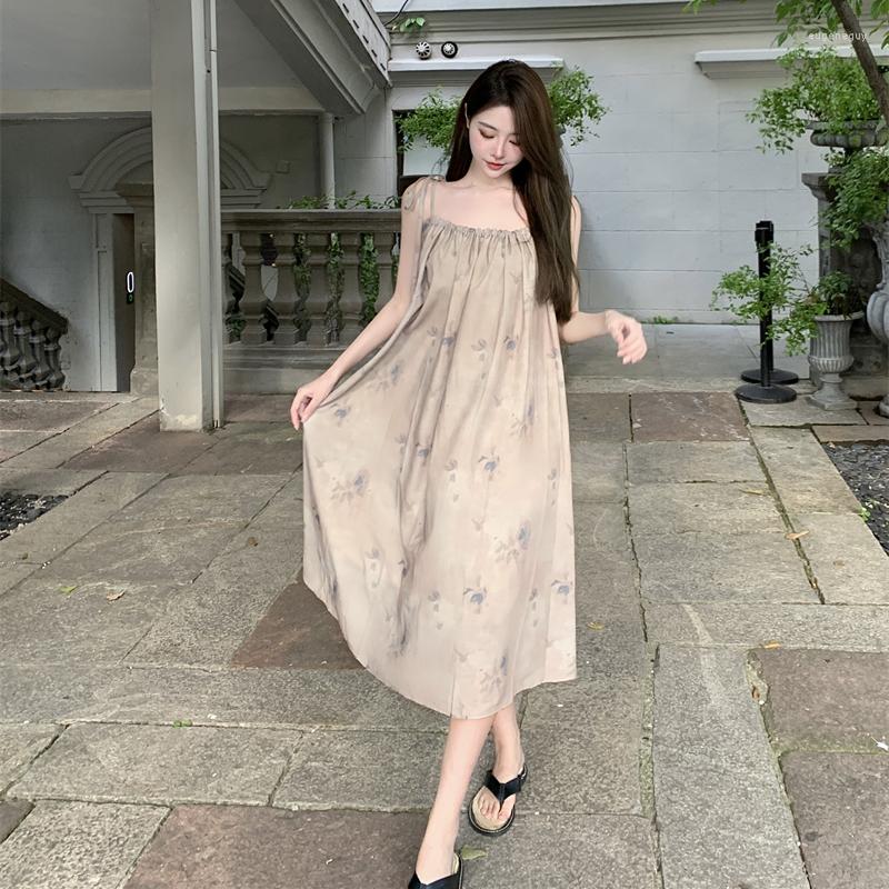 Casual Dresses 2023 Summer Dress Withered Flowers Colored Flesh Covered Slim Sling Drawn Pleated, Beige
Casual Dresses 2023 Summer Dress Withered Flowers Colored Flesh Covered Slim Sling Drawn Pleated, Beige