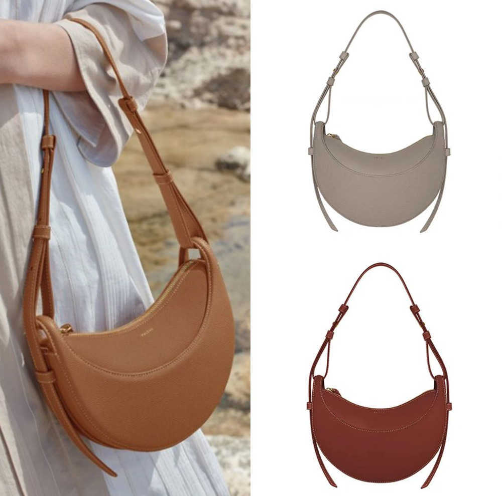 Evening Bags NEW Polene Numero Dix Half-Moon bag Full-Grain Textured/Smooth Calf Leather Tote Designer Zip Closure Crossbody Women Hobo Handbags Shoulder 2023, Chalk textured / small
Evening Bags NEW Polene Numero Dix Half-Moon bag Full-Grain Textured/Smooth Calf Leather Tote Designer Zip Closure Crossbody Women Hobo Handbags Shoulder 2023, Chalk textured / small